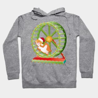 christmas santa hamster Hoodie